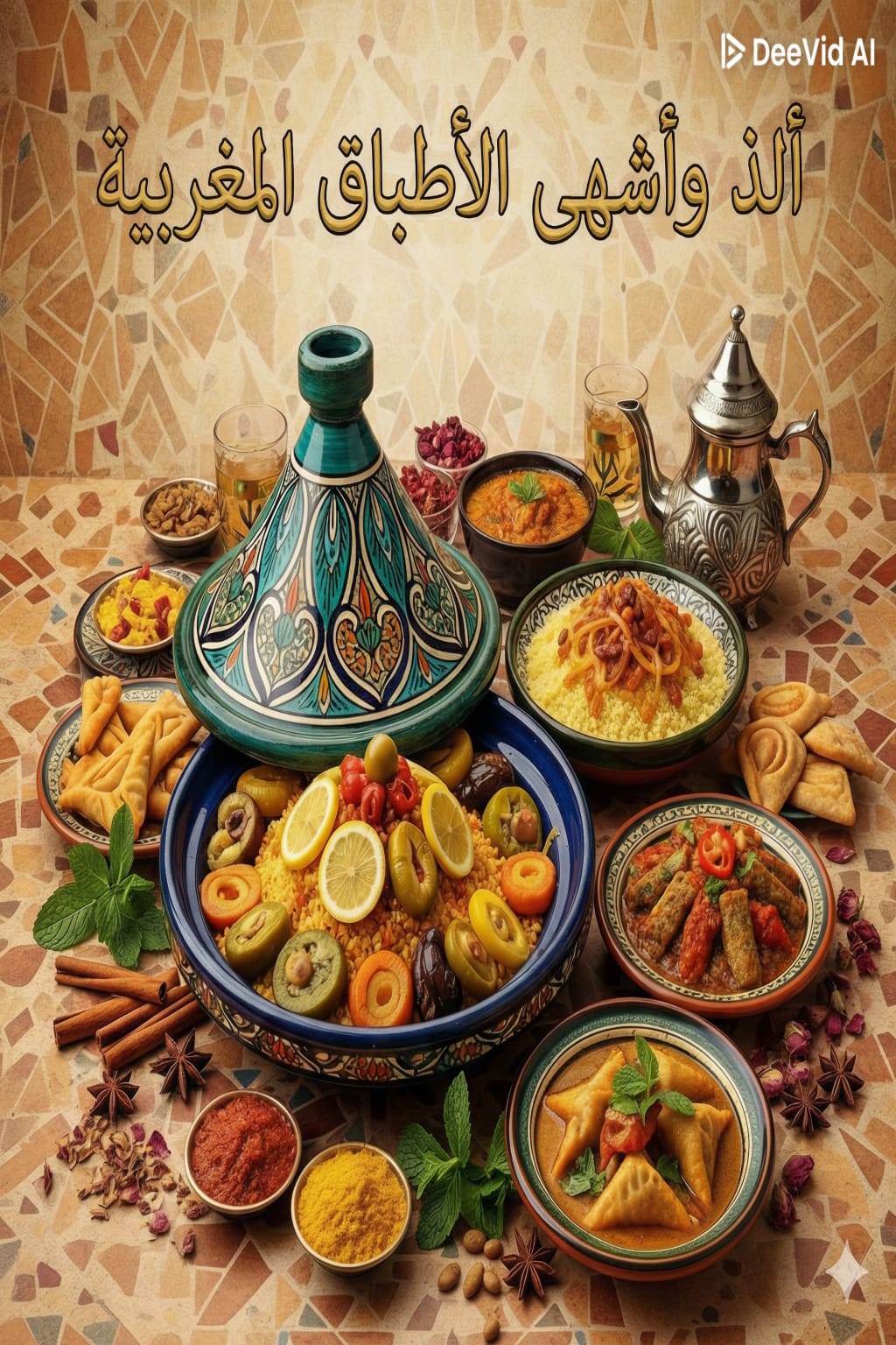 ألذ وأشهى المأكولات المغربية